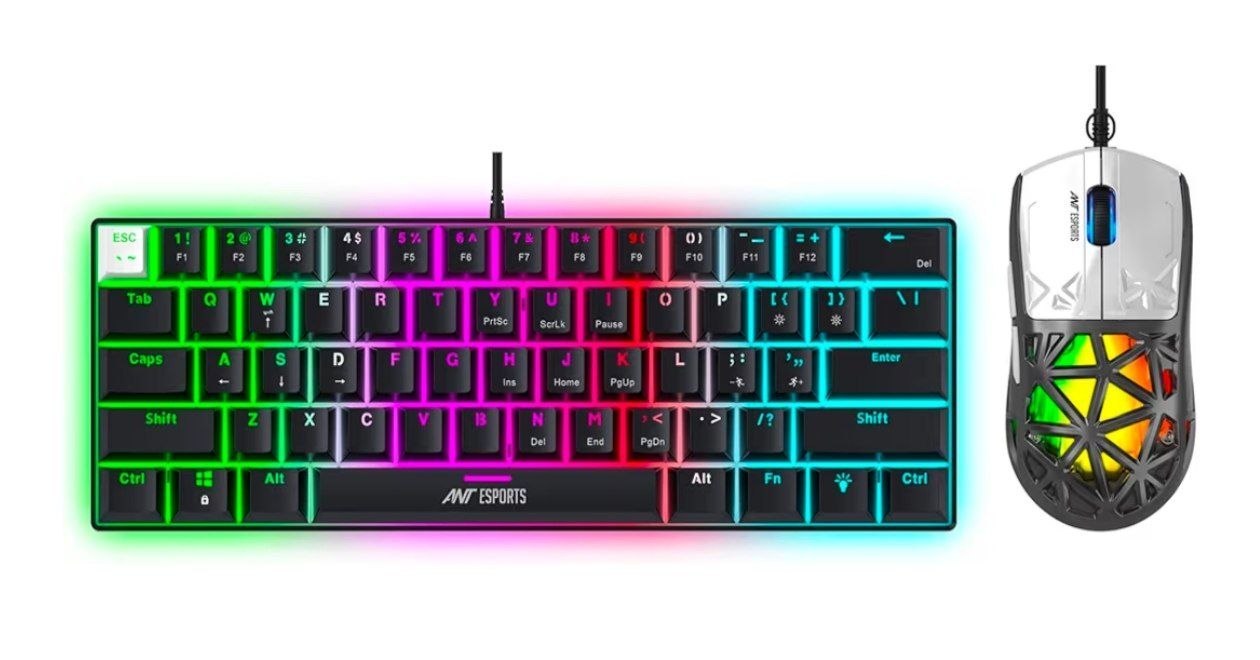 Ant Esports Wired Mechanical Gaming Keyboard Mouse Combo 1505