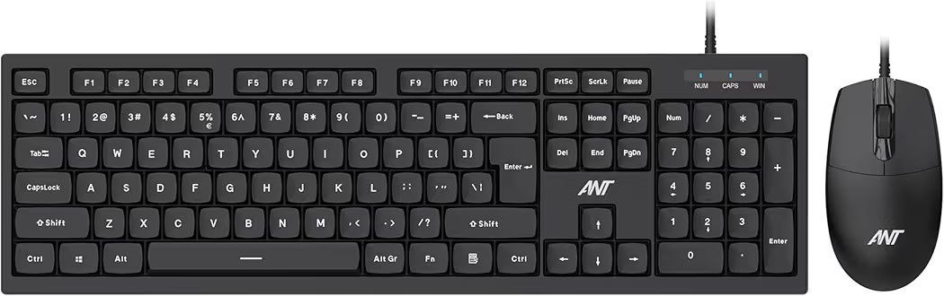 Ant Master10 Full Size Wired Keyboard Mouse 336