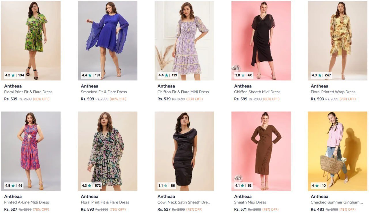 Antheaa Women Clothing 80