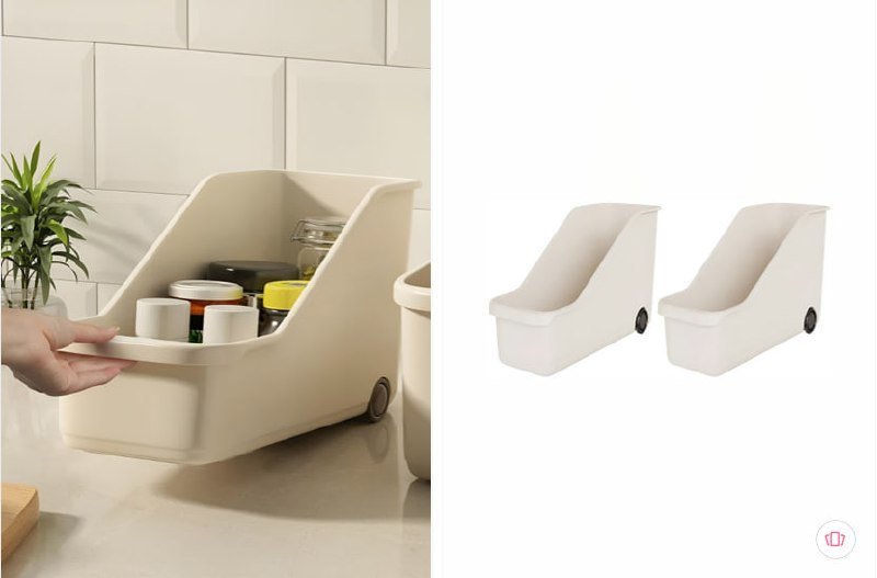 Arhat Organizers White 2-pieces Kitchen Multi-util