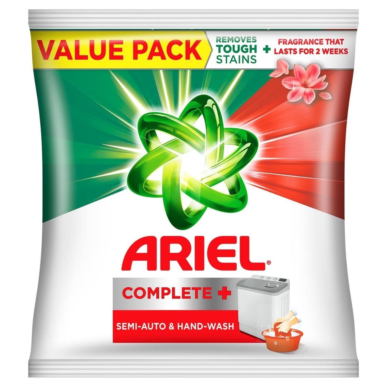 Ariel Complete Detergent Powder - 4kg Removes