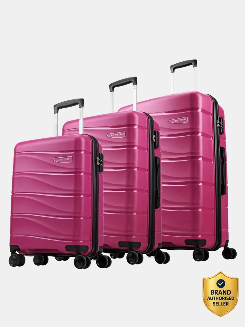 Aristocrat Hard Body Set Of 3 Luggage 8 Wheel