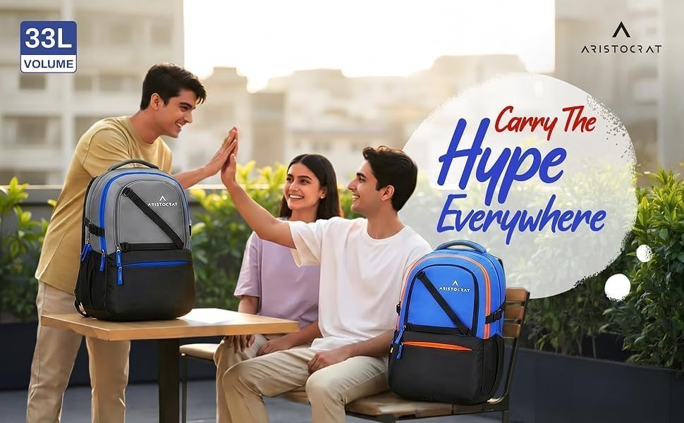 Aristocrat Hype 17 Inch Laptop Backpack 33l 5
