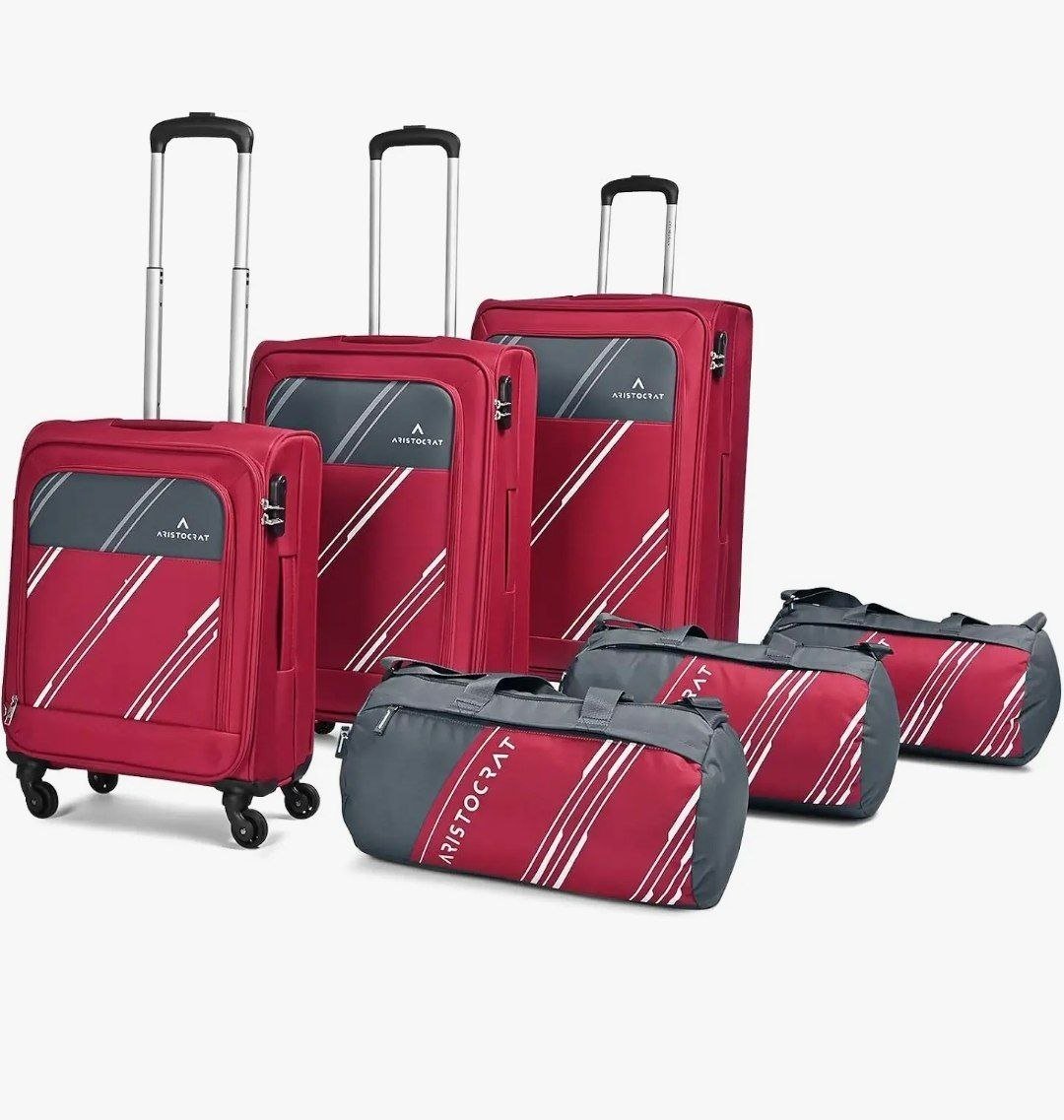 Aristocrat Polyester Trigon Hexa Active Luggage Se