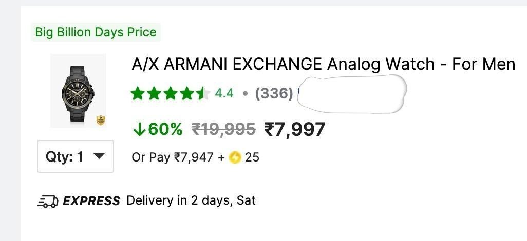 Armani Exchange Analog Watch - For Men At 7 997