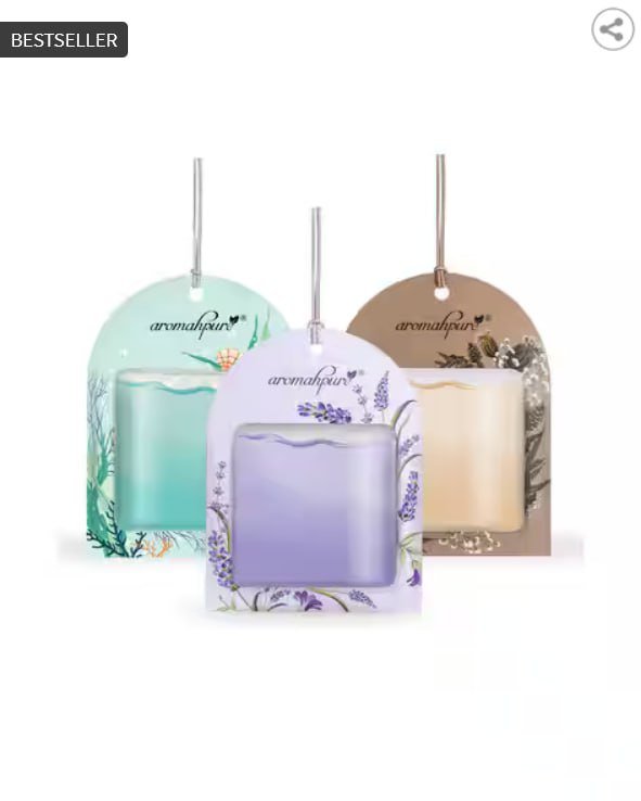 Aromahpure Set Of 3 Gel Wink Hanging Car Perf
