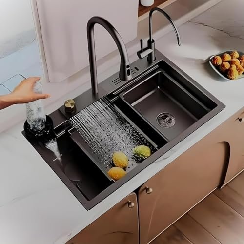 Arquin Kitchen Sink 30 X18 X9 Inch Waterfall Kitch