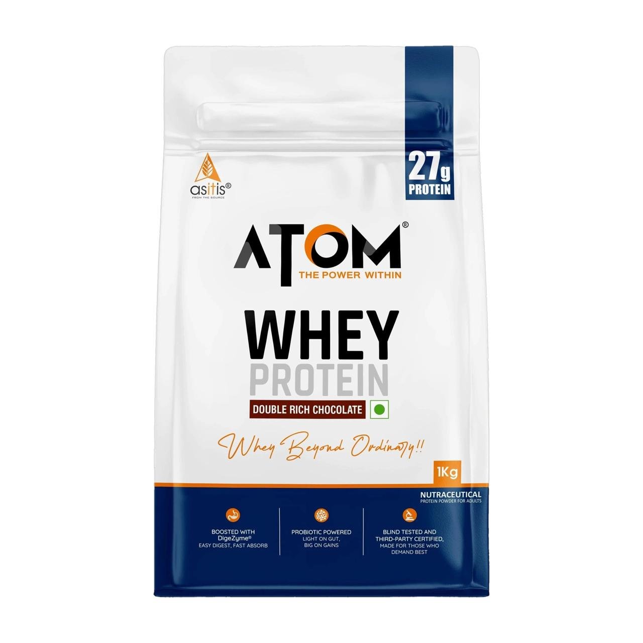As-it-is Nutrition Atom Whey Protein (1 Kg Do