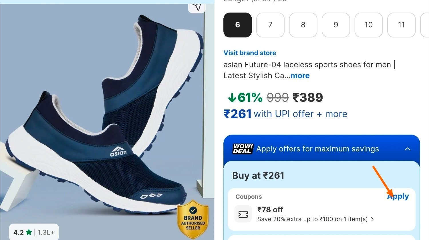 Asian Sport Shoes 311size - 6