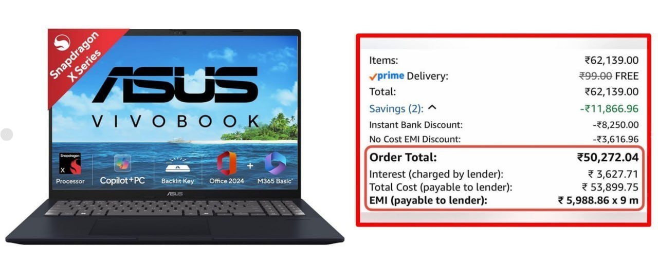 Asus Vivobook 16 Snapdragon X 16gb Ram 512gb 