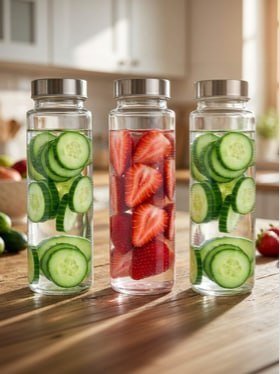 Aura Set Of 3 Glass Water Bottles 274 Mrp 1 5