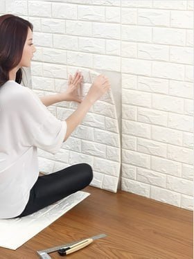 Aura White Printed Paper Wall Sticker 201 Mrp