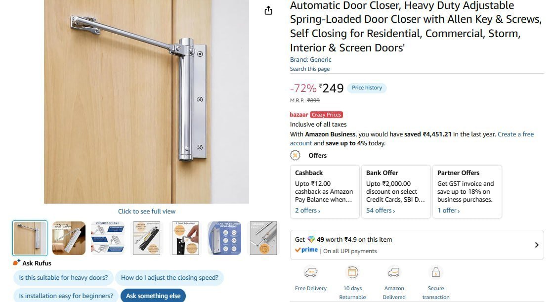 Automatic Door Closer 249