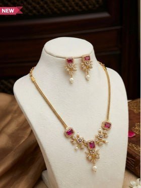 Avirah Pearls Gold-plated Cubic Zirconia Neck