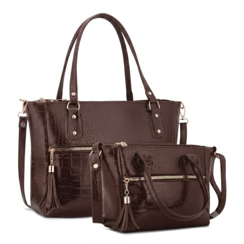 Avraa Women Handbag Combo Set (medium Mini) Croco 