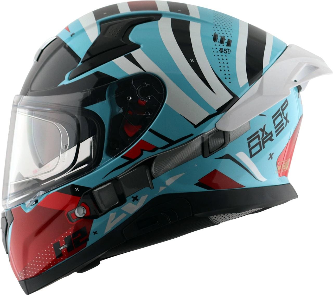 Axor Apex Hex-2 Motorbike Helmet (hex Blue Re