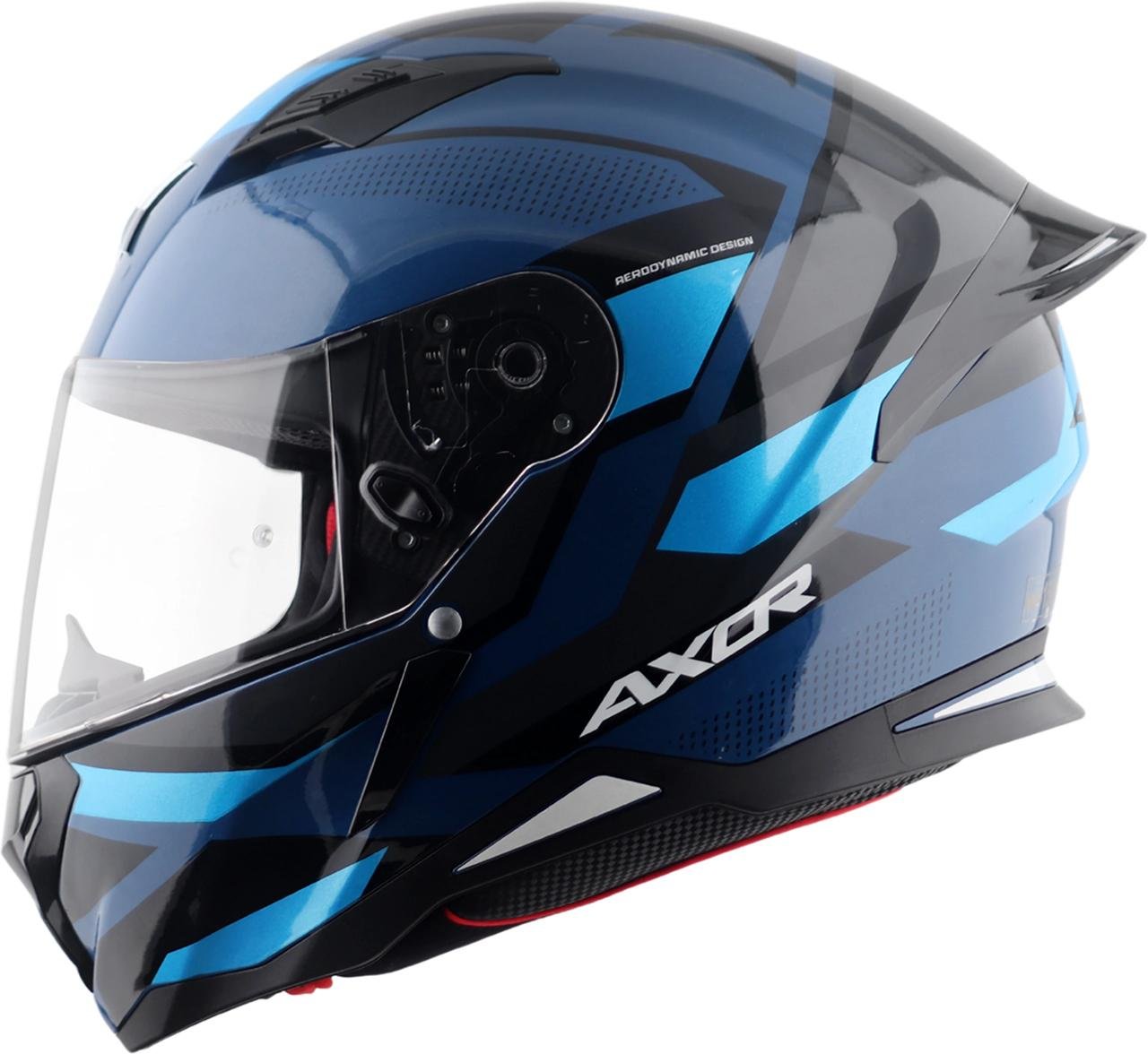 Axor Hunter Cornet Motorbike Helmet (dark Blue Blu