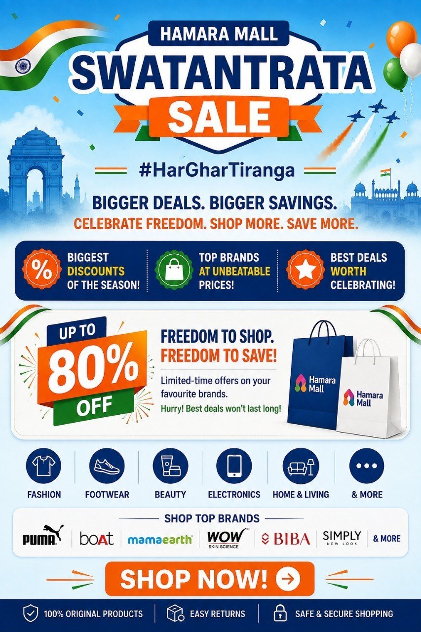 Azaadi Sale Is Live Up To 90 Across Thousands