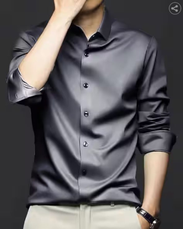Babirusa Men Regular Fit Spread Collar Shirt 