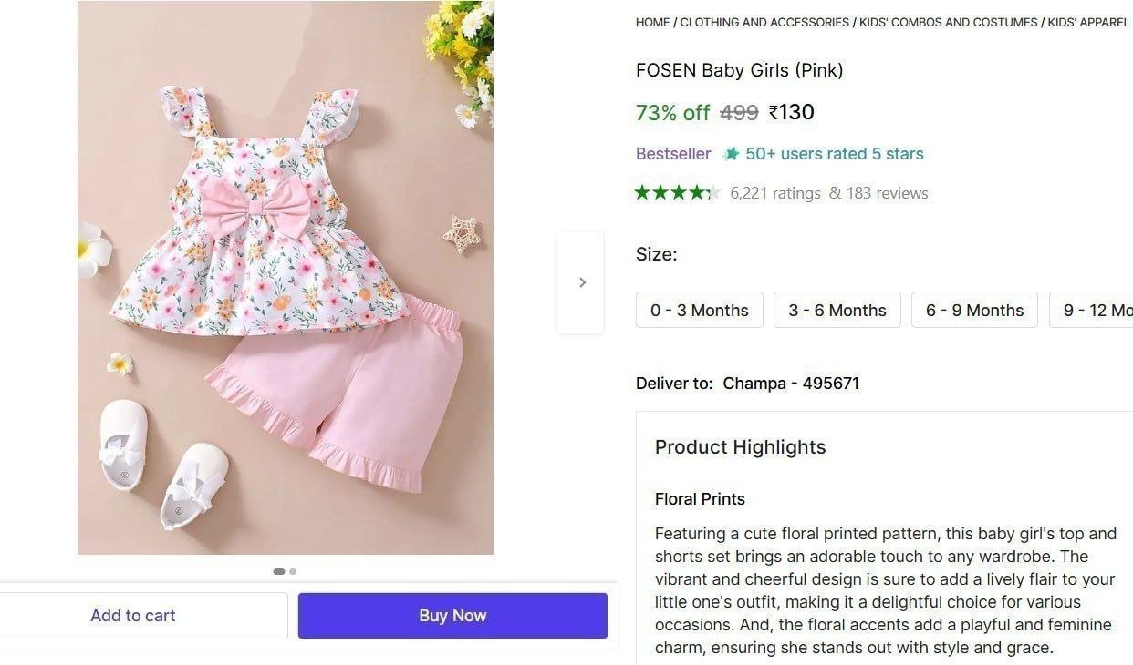 Baby Girls Dress 130