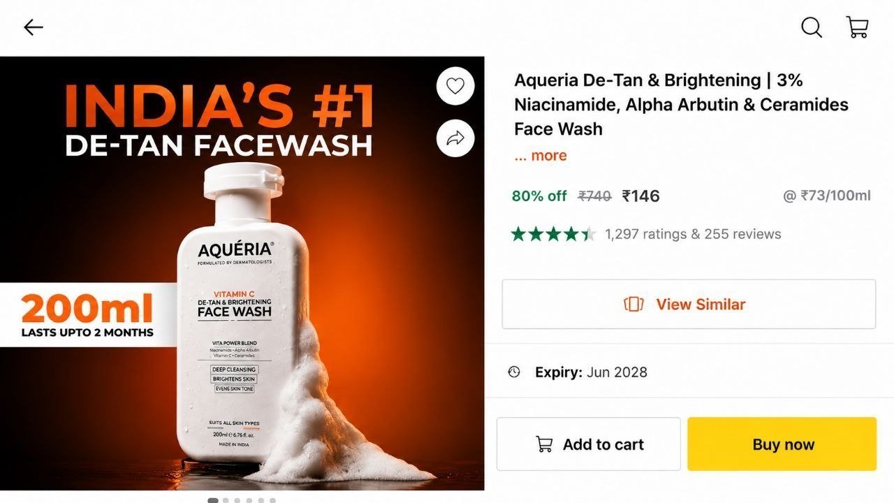 Back Aqueria Facewash 146