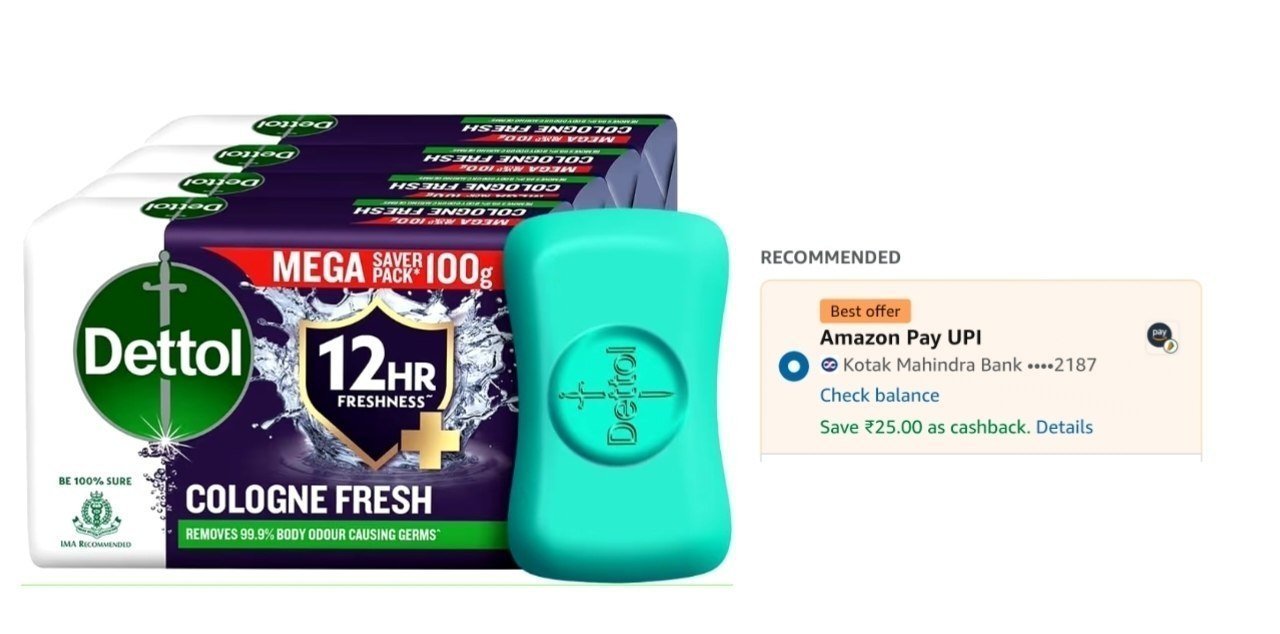 Back Dettol Soap 86collect - Then Buy - 25 Ca