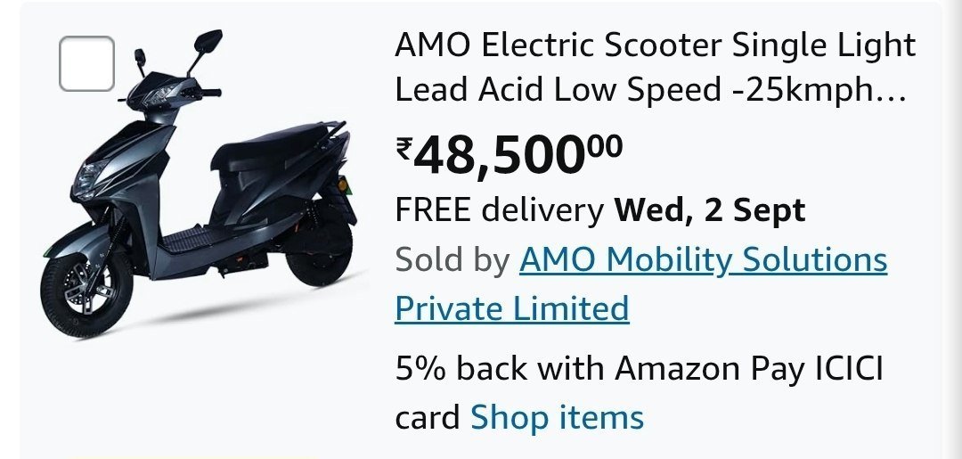 Back Non Rto Electric Scooter 41 2507250 Extr