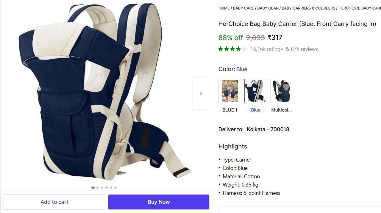 Bag Baby Carrier 317