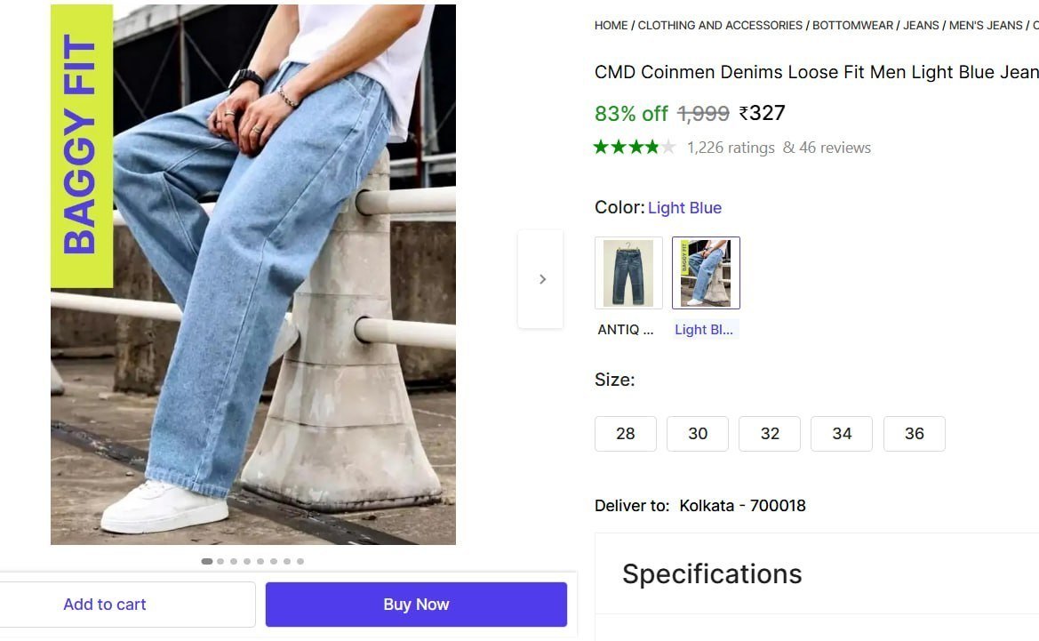 Baggy Fit Jeans Loot396 - 392 - 385 - 327 - More