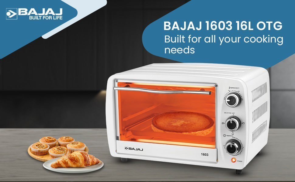 Bajaj 1603 16 Liters Oven Toast Grill (otg) 4299