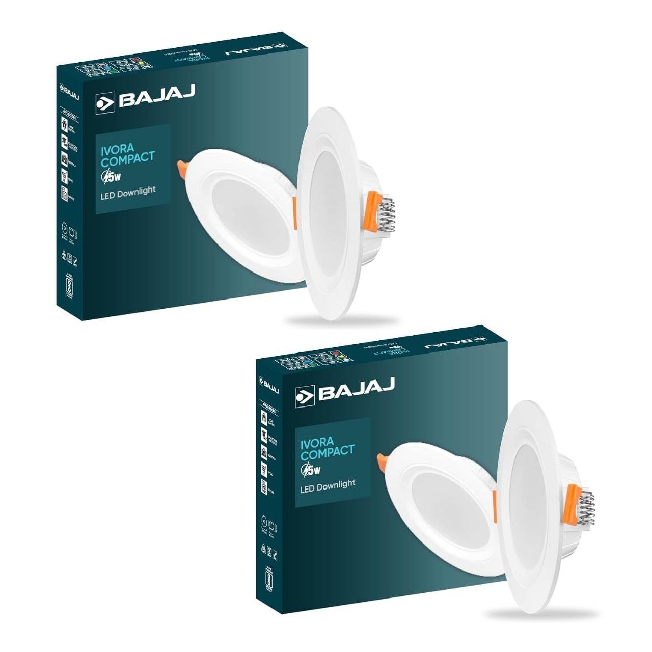 Bajaj Polycarbonate Ivora Compact Downlight 5w Led