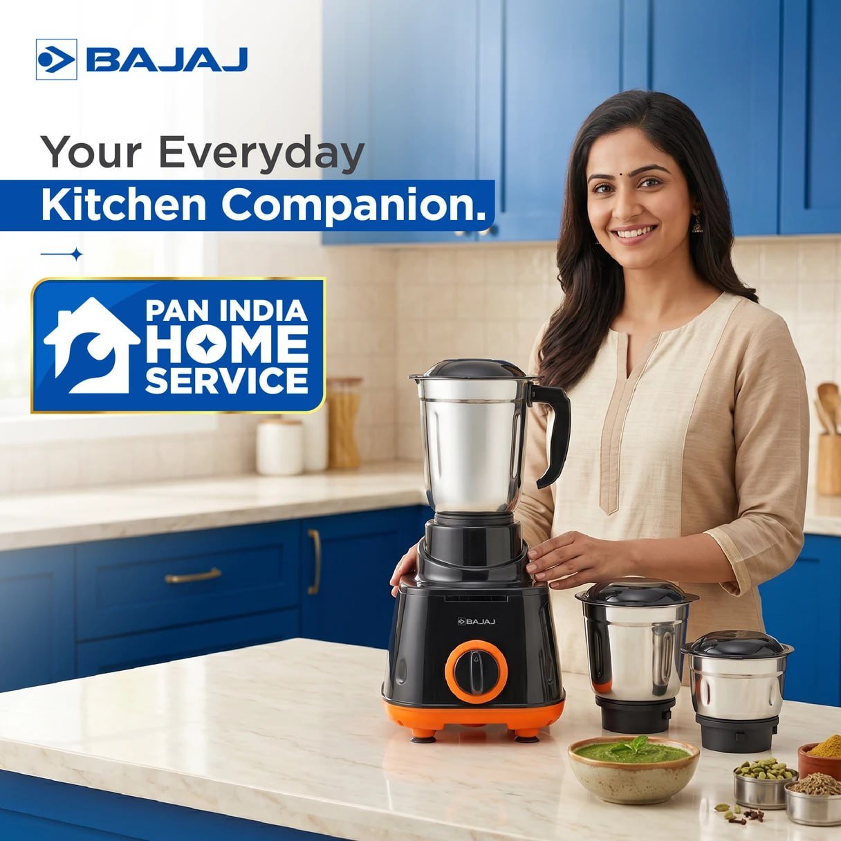 Bajaj Rex 500 W Mixer Grinder At 2 199