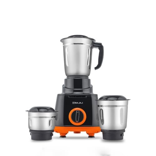 Bajaj Rex 500w Mixer Grinder 3 Stainless Stee
