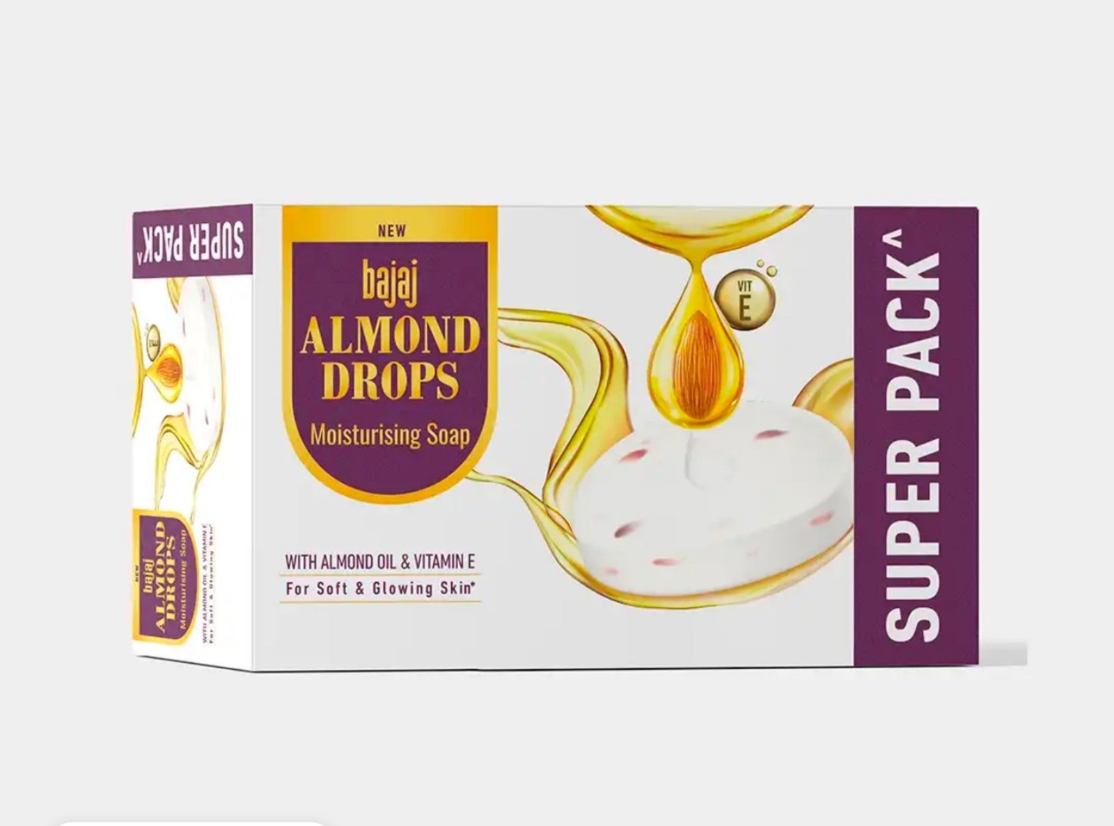 Bajaj Set Of 5 Almond Drops Moisturizing Soaps 125