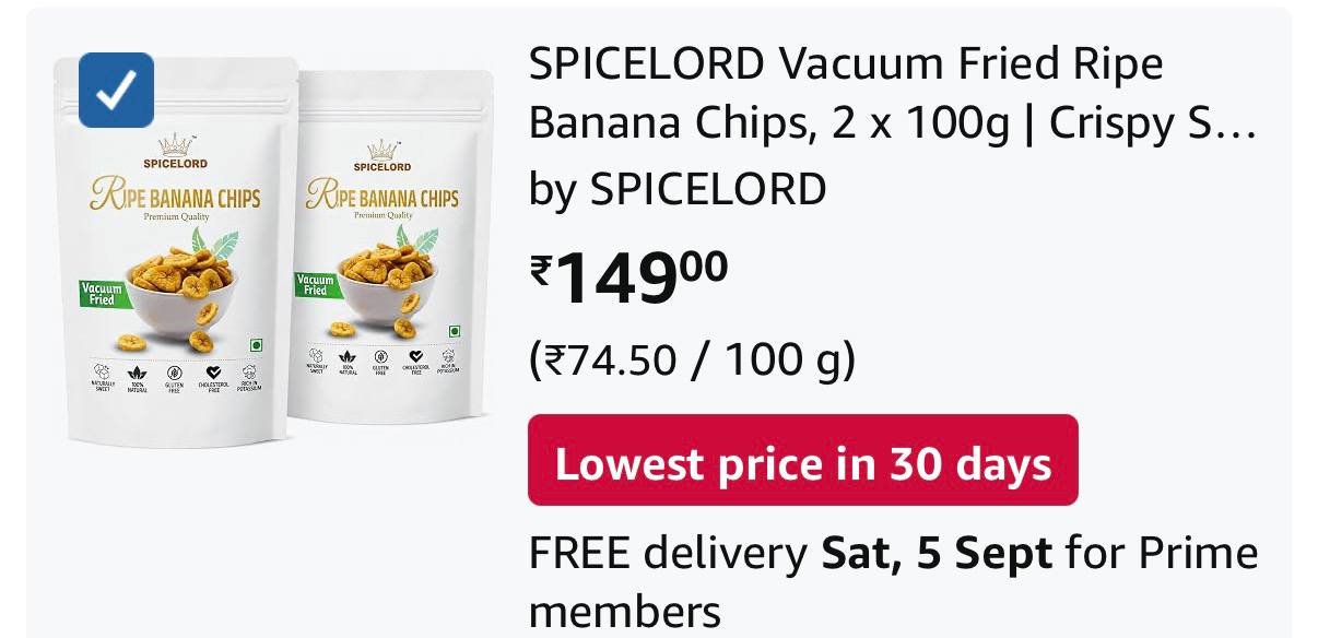 Banana Chips 2 X 100g 149