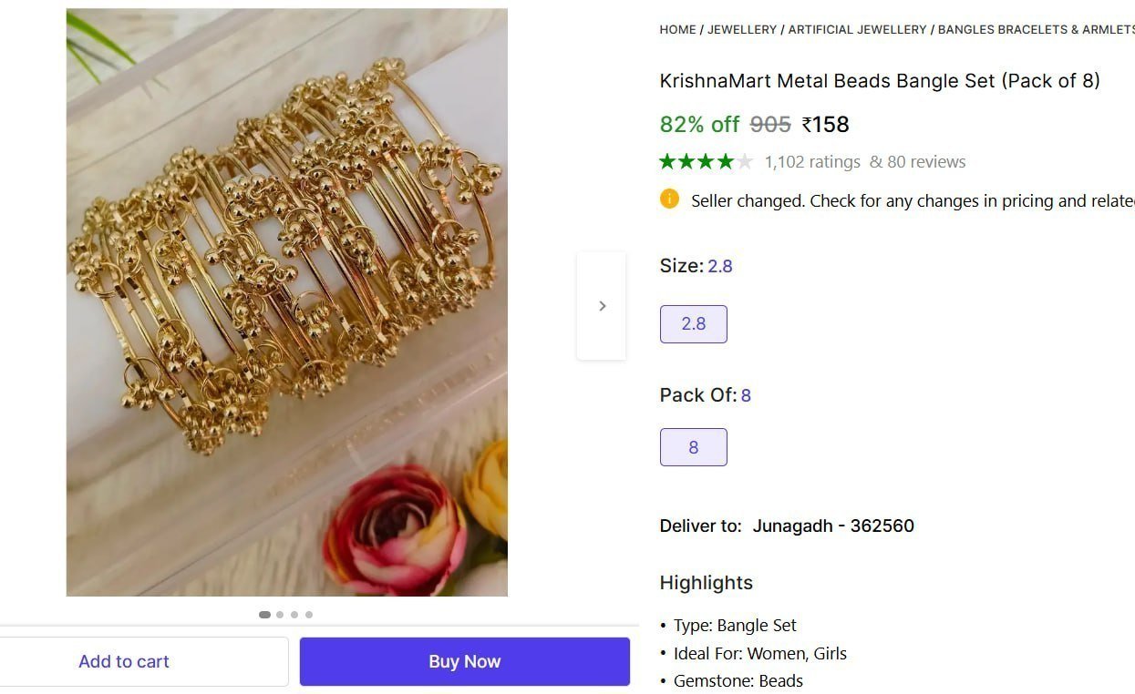 Bangle Set (pack Of 8) 158