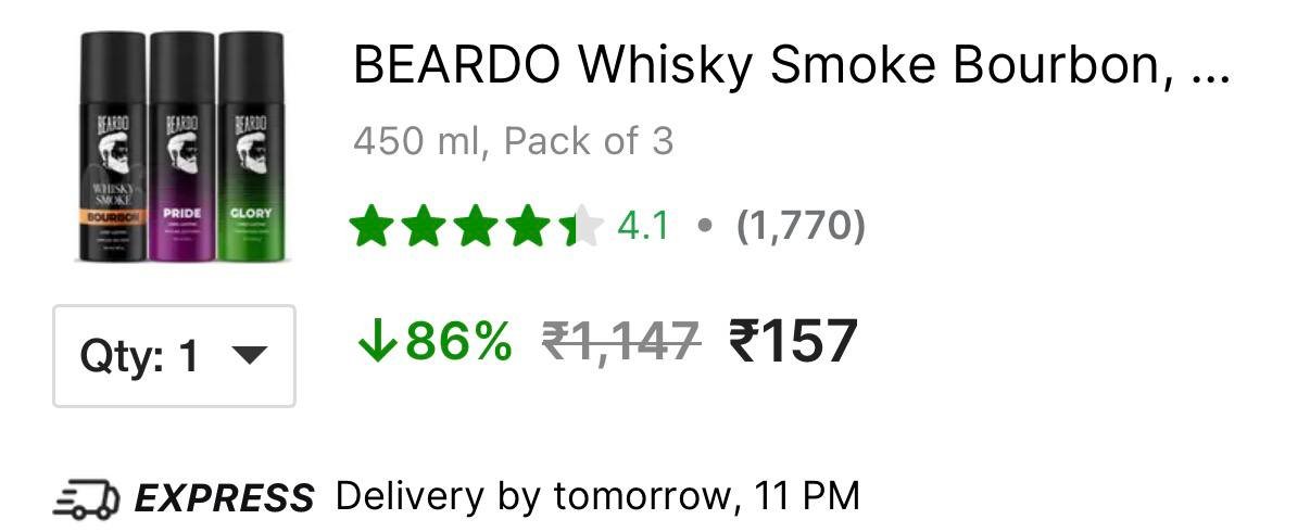 Beardo Deo Pack Of 3 157