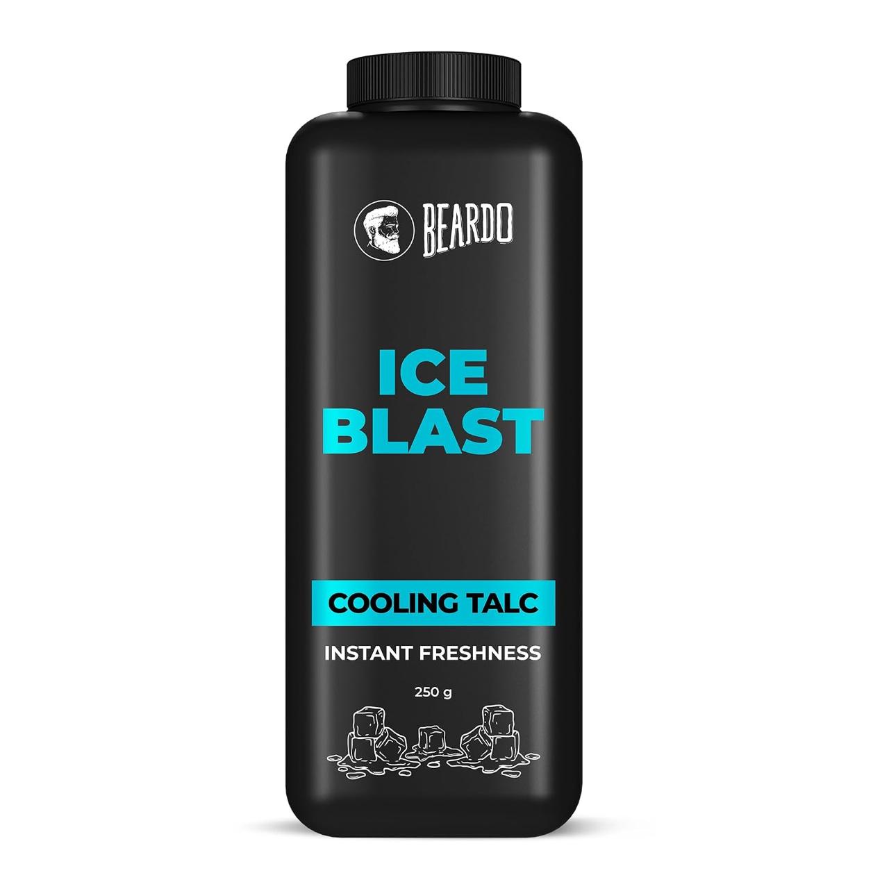 Beardo Ice Blast Talc Powder For Men Combat Heat W
