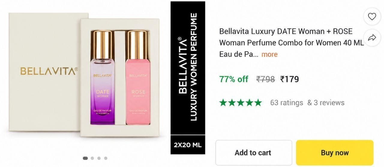 Bellavita Pack Of 2 Perfume