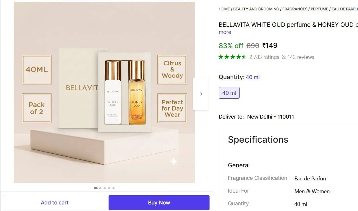 Bellavita Perfume Combo 2x20ml 149