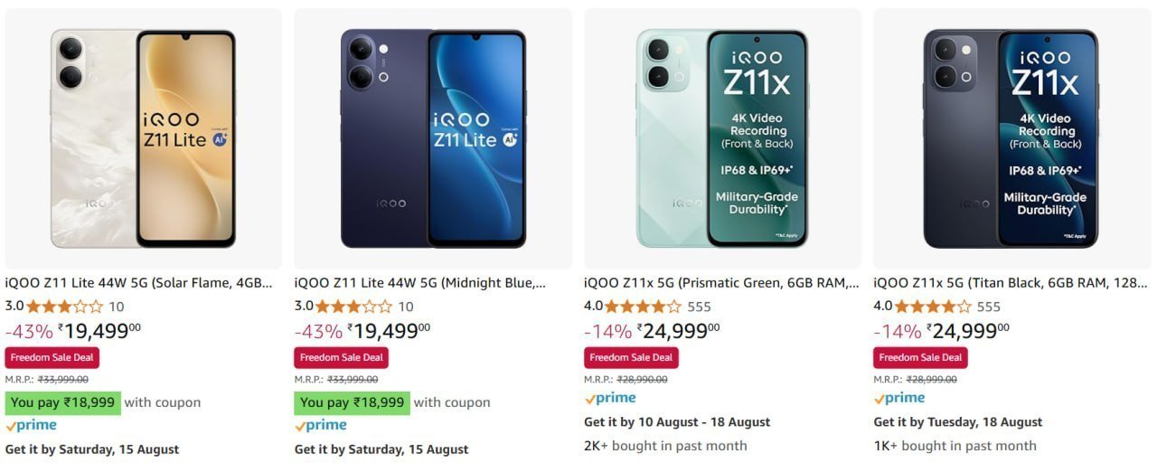Best Deals On Iqoo Mobile Bank