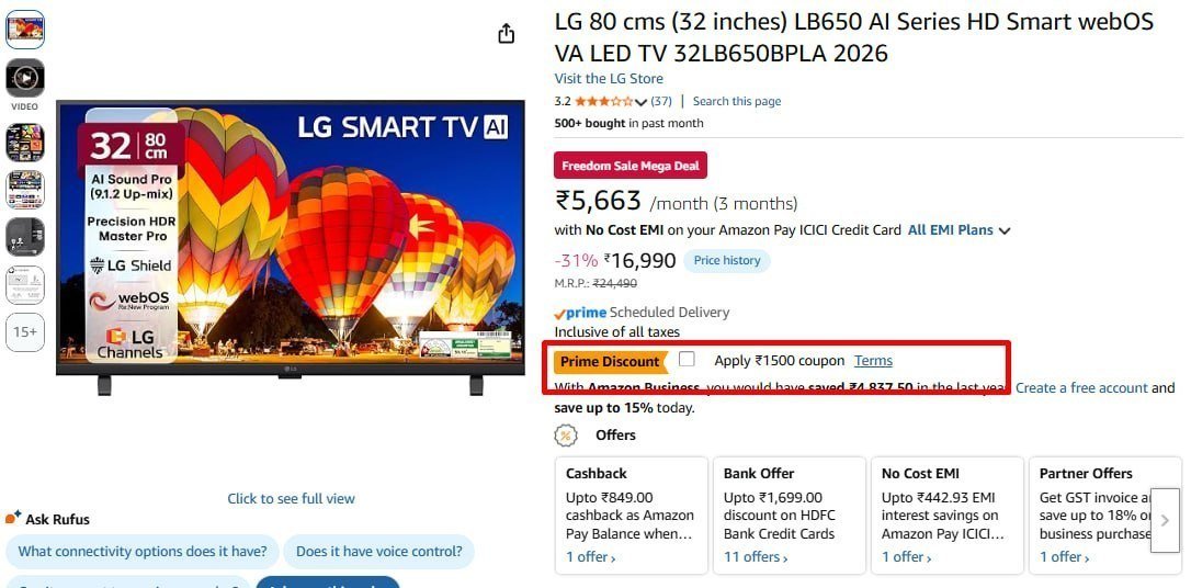Best Lg (32 Inches) Ai Series Hd Smart Led Tv