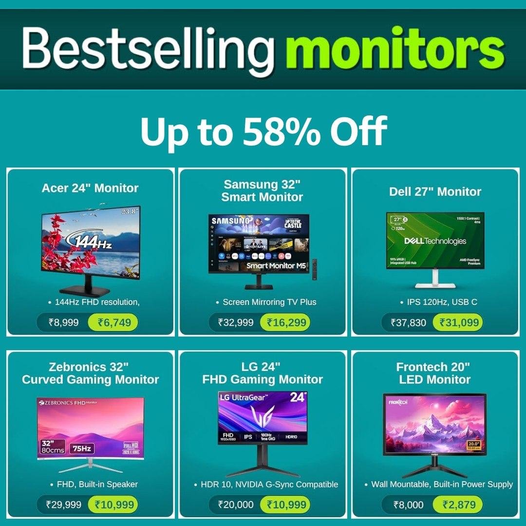 Bestselling Monitors Up To 58 Acer 24 Monitor