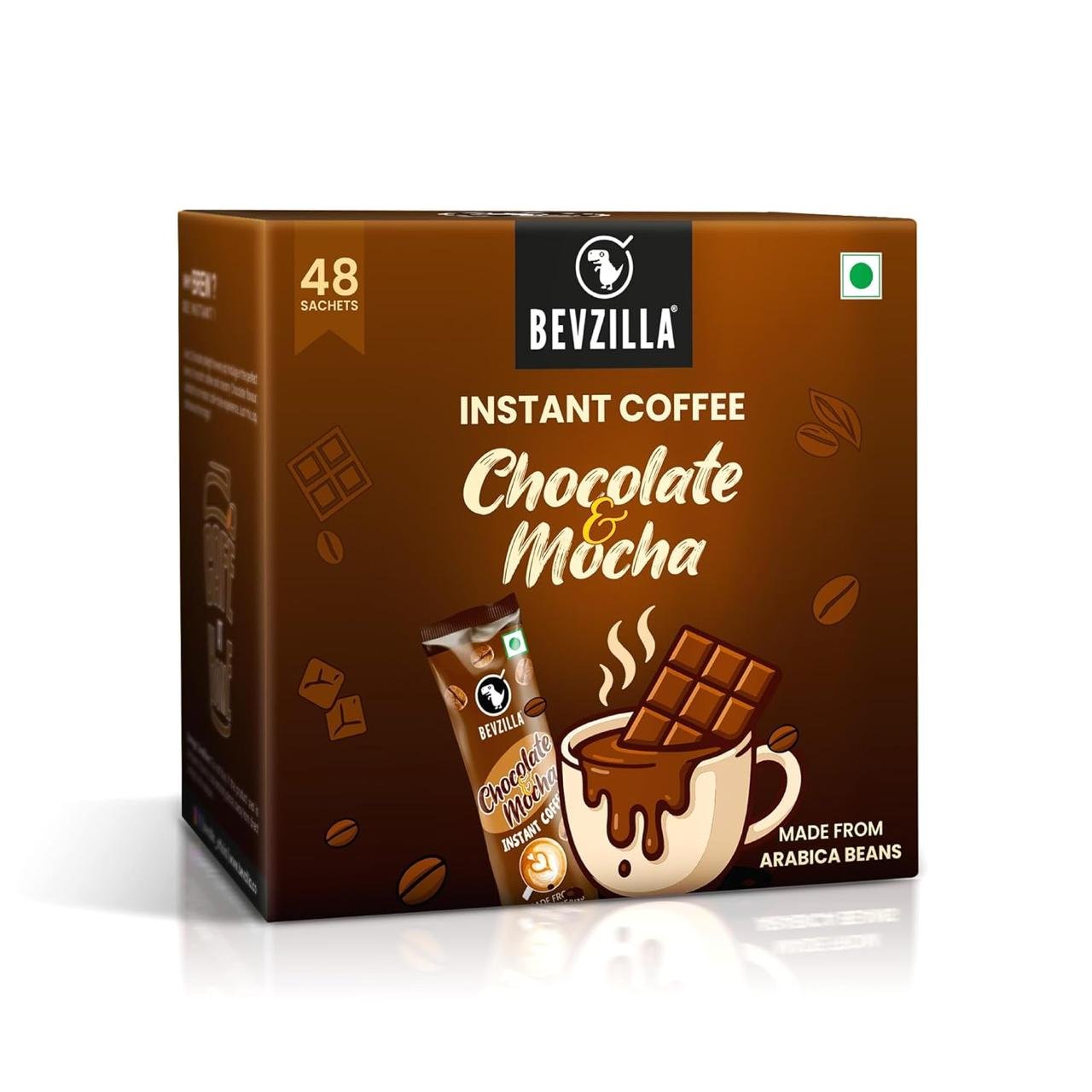 Bevzilla 48 Chocolate Mocha Instant Coffee Po