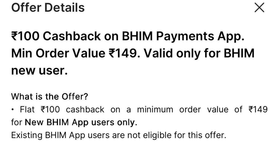 Bhim Flipkart Flat Rs 100 Cashback On Min Order Rs