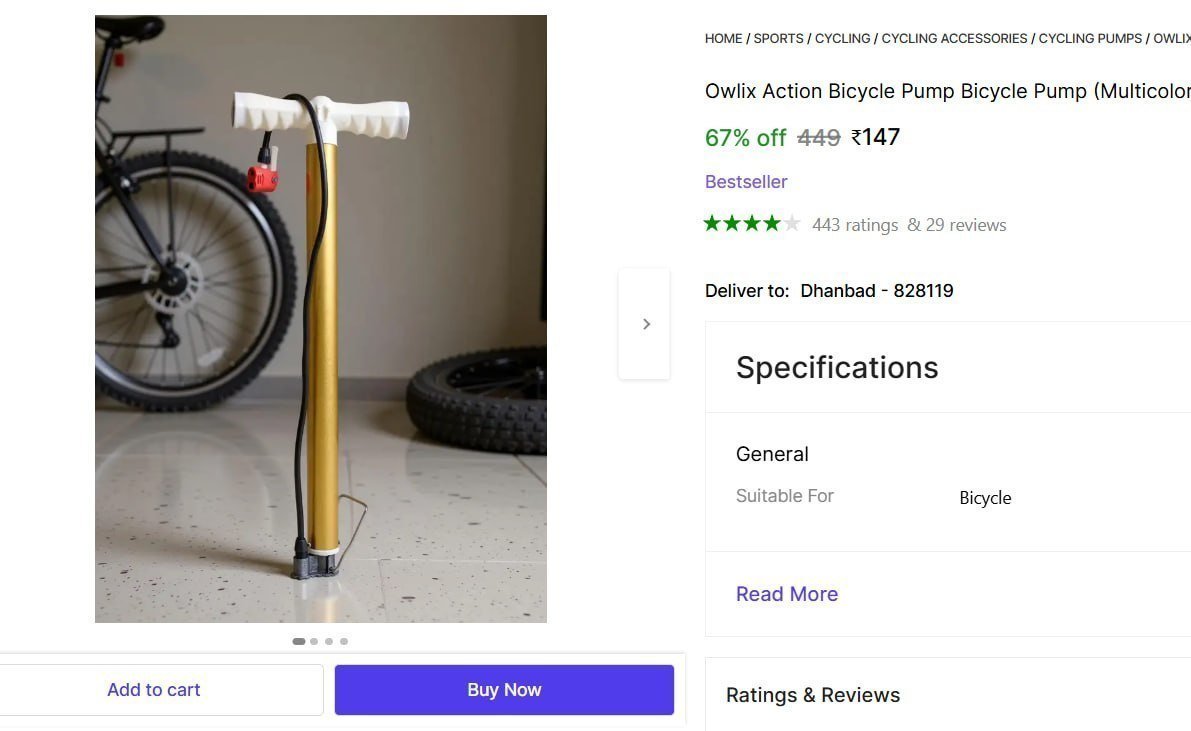 Bicycle Pump 147