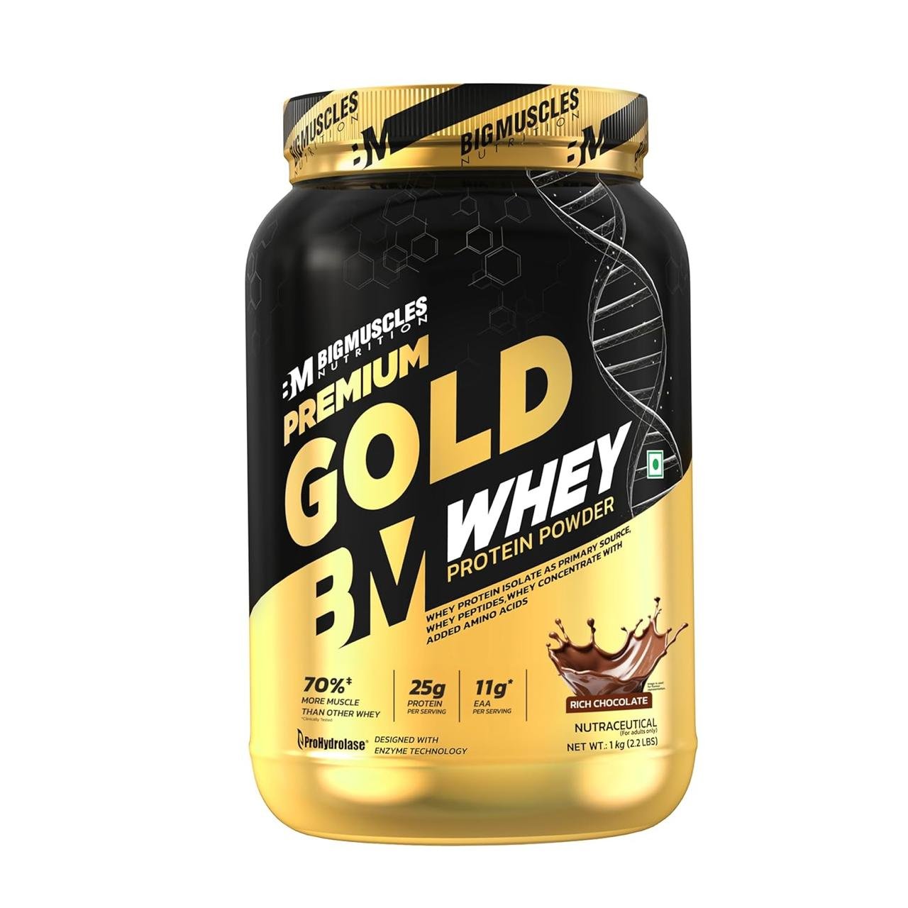 Bigmuscles Nutrition Premium Gold Whey 1kg 1 