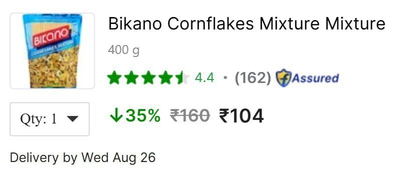 Bikano Cornflakes Mixture Mixture (400 G) 104