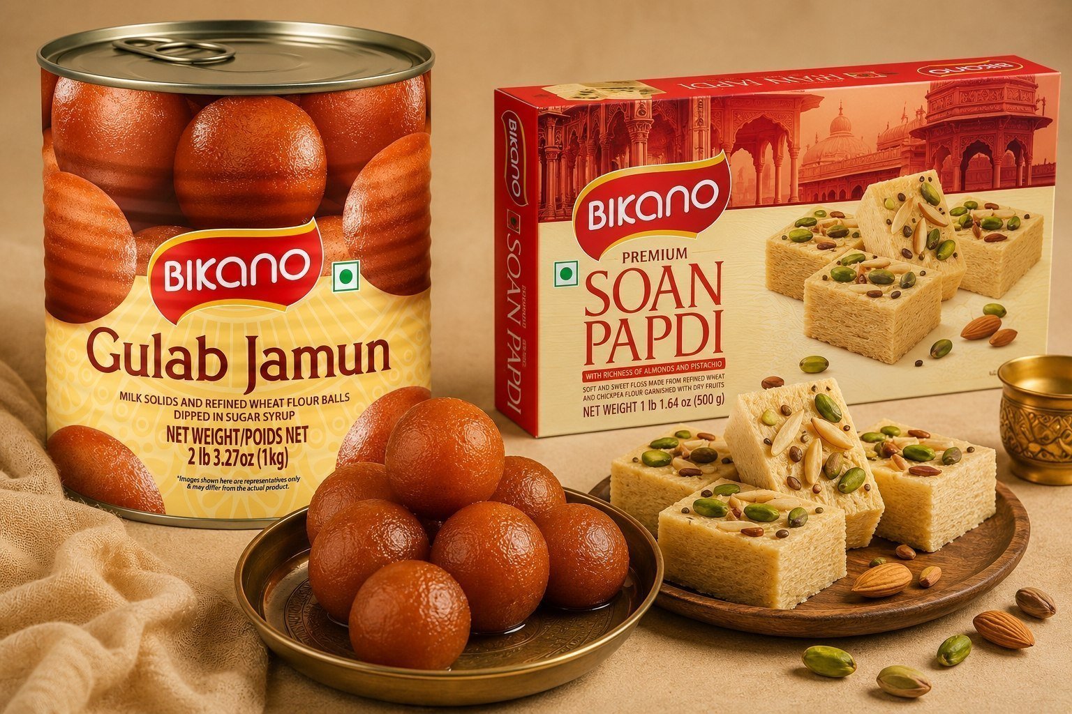Bikano Soan Papdi 500g At 140bikano Gulab Jam