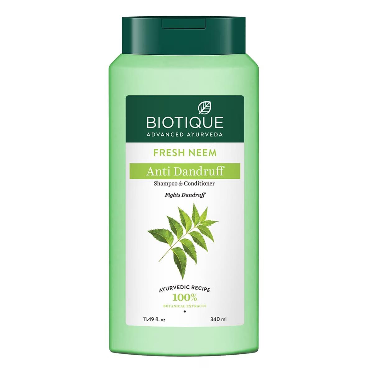 Biotique Fresh Neem Anti Dandruff Shampoo And